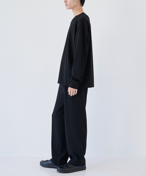 ATTACHMENT（アタッチメント）の「【ATTACHMENT/アタッチメント】COTTON DOUBLE FACE OVERSIZED L/S TEE（Tシャツ/カットソー・メンズ・ブラック/チャコールグレー/ホワイト・2/3）」の18枚目の写真