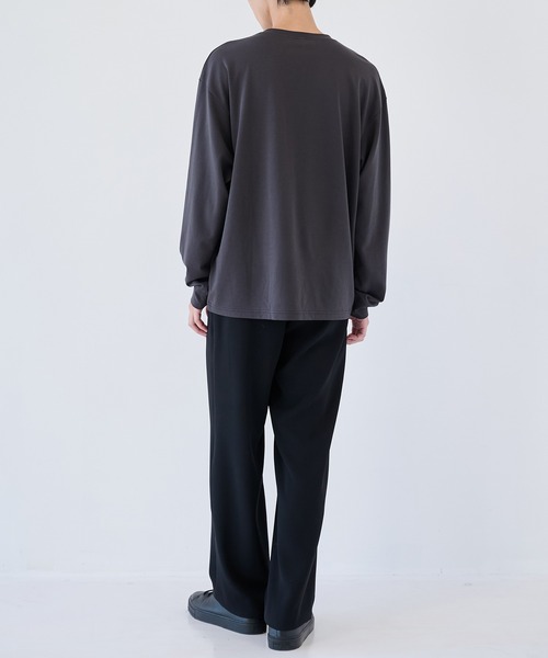 ATTACHMENT（アタッチメント）の「【ATTACHMENT/アタッチメント】COTTON DOUBLE FACE OVERSIZED L/S TEE（Tシャツ/カットソー・メンズ・ブラック/チャコールグレー/ホワイト・2/3）」の11枚目の写真