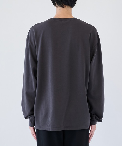 ATTACHMENT（アタッチメント）の「【ATTACHMENT/アタッチメント】COTTON DOUBLE FACE OVERSIZED L/S TEE（Tシャツ/カットソー・メンズ・ブラック/チャコールグレー/ホワイト・2/3）」の8枚目の写真