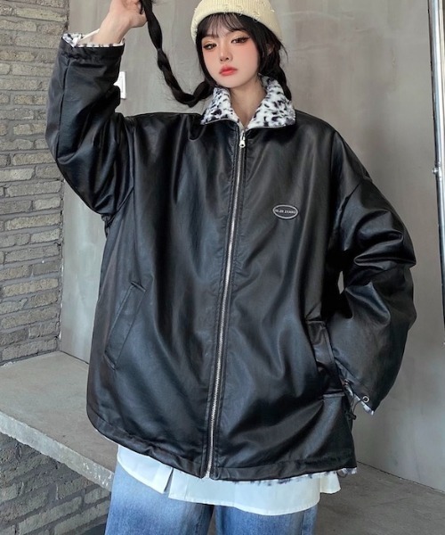 セール】【リバーシブル】選べる3柄ふわふわファー×フェイクレザー