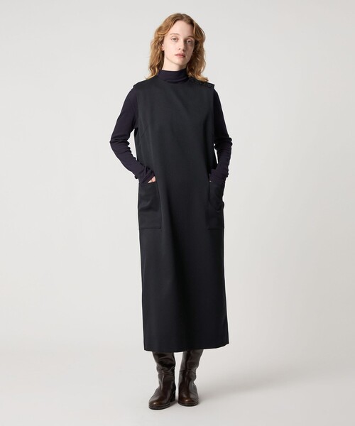 Steven Alan（スティーブンアラン）の「＜Steven Alan＞ノースリーブ ワンピース（ワンピース・レディース・ダークブラウン/ブラック・M/S）」の2枚目の写真