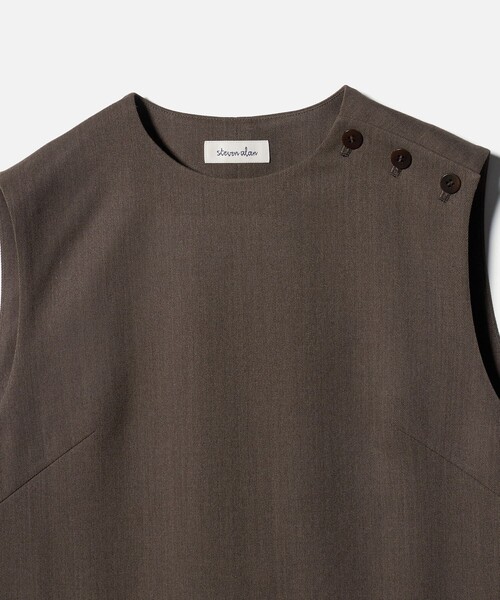 Steven Alan（スティーブンアラン）の「＜Steven Alan＞ノースリーブ ワンピース（ワンピース・レディース・ダークブラウン/ブラック・M/S）」の14枚目の写真