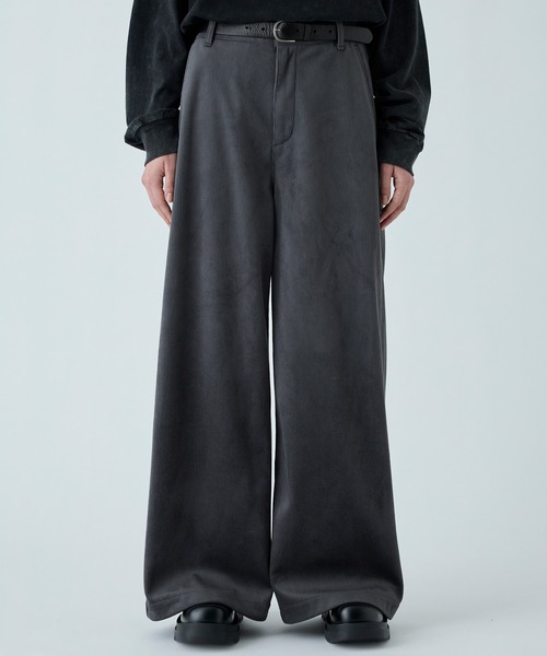 VELNUS(ベルナス)の「【VELNUS】Gradient design wide flare corduroy pants / グラデーションデザインワイドフレアコーデュロイパンツ(スラックス・メンズ・ブラック/チャコールグレー・S/M/L)」の7枚目の写真