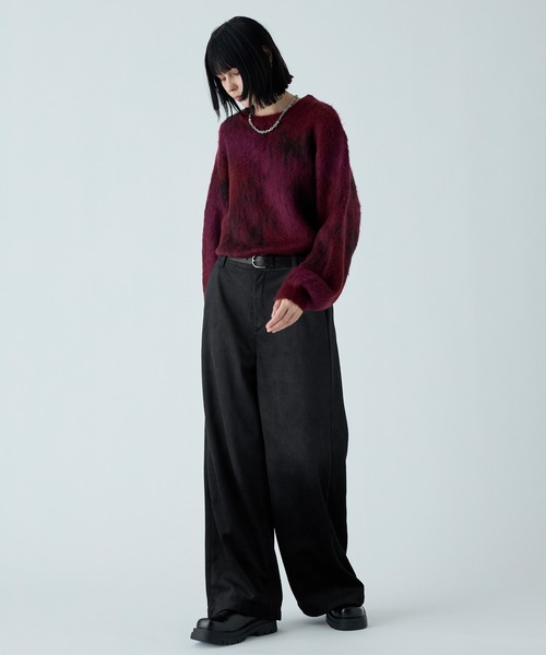 VELNUS】Gradient design wide flare corduroy pants / グラデーション