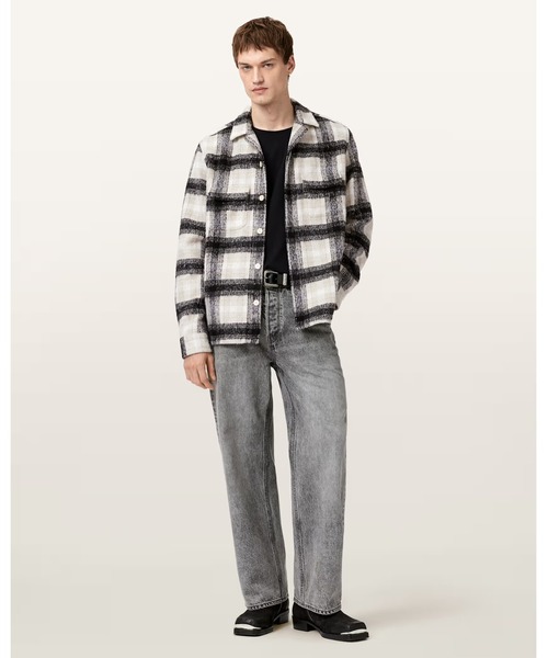 ALLSAINTS(オールセインツ)の「LAPSE LONG SLEEVE SHIRT | LAPSE 長袖 シャツ(シャツ/ブラウス・メンズ・ブラック×グレー・XS/S/M/L)」の3枚目の写真