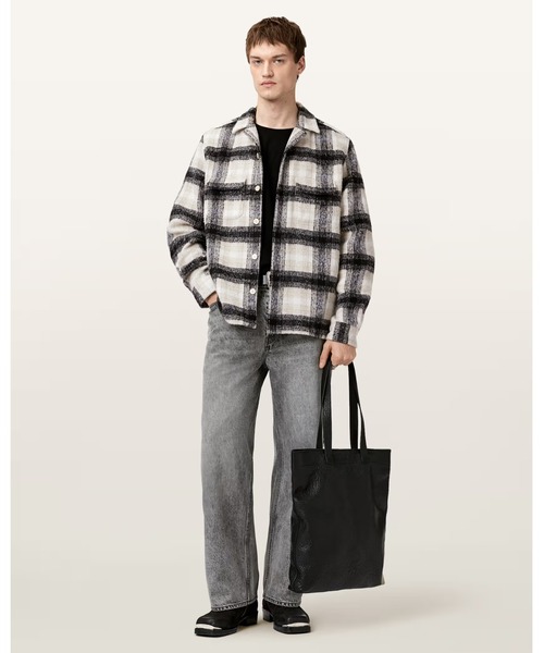 ALLSAINTS(オールセインツ)の「LAPSE LONG SLEEVE SHIRT | LAPSE 長袖 シャツ(シャツ/ブラウス・メンズ・ブラック×グレー・XS/S/M/L)」の5枚目の写真