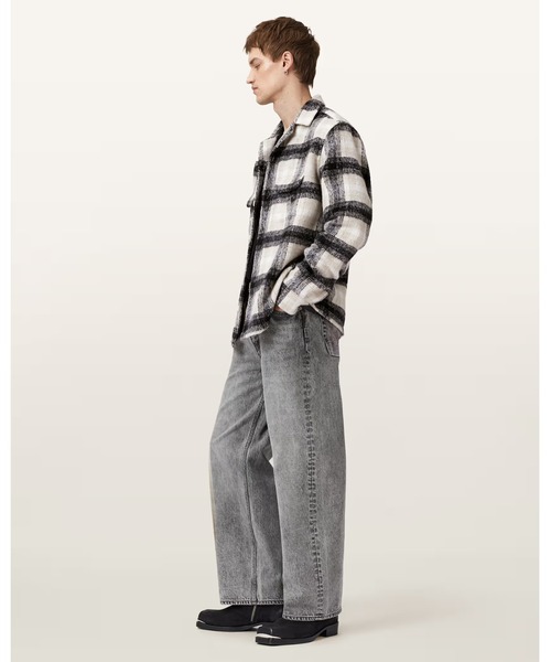 ALLSAINTS(オールセインツ)の「LAPSE LONG SLEEVE SHIRT | LAPSE 長袖 シャツ(シャツ/ブラウス・メンズ・ブラック×グレー・XS/S/M/L)」の7枚目の写真