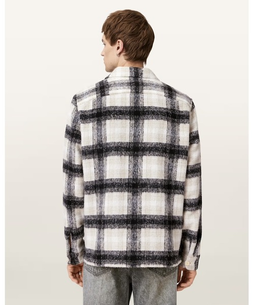 ALLSAINTS(オールセインツ)の「LAPSE LONG SLEEVE SHIRT | LAPSE 長袖 シャツ(シャツ/ブラウス・メンズ・ブラック×グレー・XS/S/M/L)」の8枚目の写真