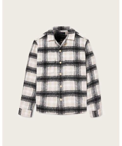 ALLSAINTS(オールセインツ)の「LAPSE LONG SLEEVE SHIRT | LAPSE 長袖 シャツ(シャツ/ブラウス・メンズ・ブラック×グレー・XS/S/M/L)」の9枚目の写真