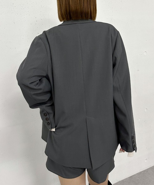 archives（アルシーヴ）の「【ＳＥＴＵＰ対応】ダブルプレストテーラージャケット（テーラードジャケット・レディース・ブラウン/グレー/ブラック/モカ・MEDIUM）」の17枚目の写真