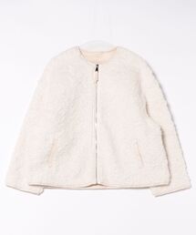 front zip volume boa blouson /フロントジップボリュームボアブルゾン