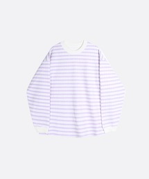 U:UME（ユーム）の「Purple Motif Stripe Sweater（ニット/セーター）」