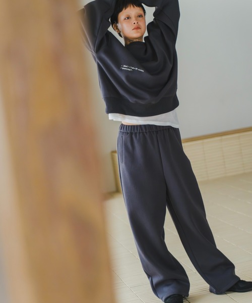 lit（リット）の「2WAY Sweat Pants（スウェットパンツ・レディース・ライトグレー/ブラック/チャコールグレー・FREE）」の15枚目の写真