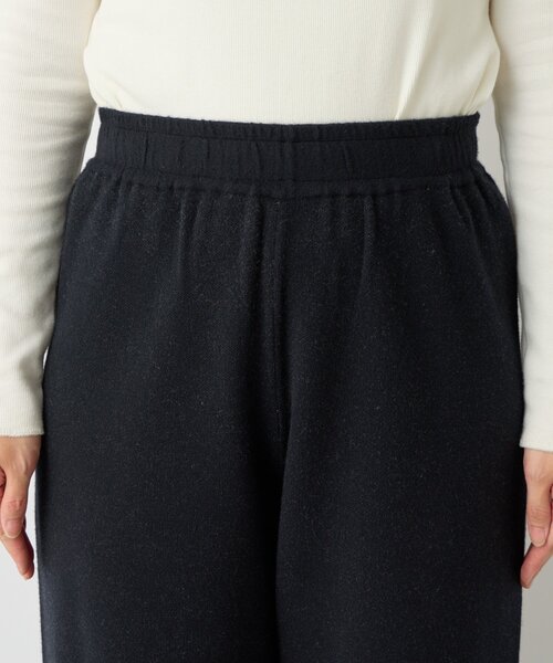 un dix cors（アンディコール）の「《リラクシーな履き心地》サイドラインニットパンツ（スウェットパンツ・レディース・ブラック/グレー・FREE）」の17枚目の写真
