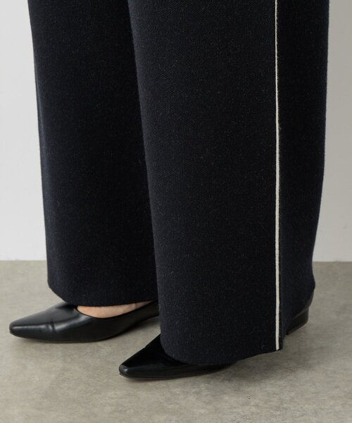 un dix cors（アンディコール）の「《リラクシーな履き心地》サイドラインニットパンツ（スウェットパンツ・レディース・ブラック/グレー・FREE）」の19枚目の写真