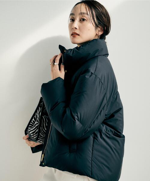 UNTITLED（アンタイトル）の「【トレンド/撥水機能/防寒】ショートダウンコート（ダウンジャケット/コート・レディース・オフホワイト/ブラック・00/01/03/04/42/44/46/48/50/02）」の7枚目の写真