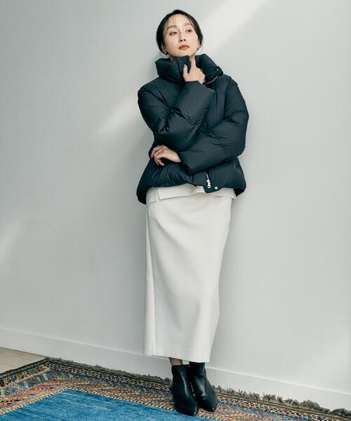 UNTITLED（アンタイトル）の「【トレンド/撥水機能/防寒】ショートダウンコート（ダウンジャケット/コート・レディース・オフホワイト/ブラック・00/01/03/04/42/44/46/48/50/02）」の8枚目の写真