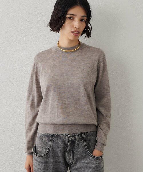 Whim Gazette（ウィムガゼット）の「16GWOOLテンジクプルオーバー（ニット/セーター・レディース・モカ/オレンジ/ブラック・FREE）」の17枚目の写真