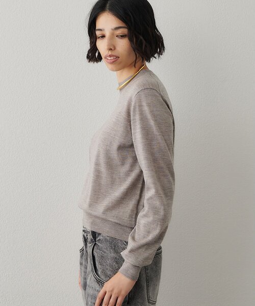 Whim Gazette（ウィムガゼット）の「16GWOOLテンジクプルオーバー（ニット/セーター・レディース・モカ/オレンジ/ブラック・FREE）」の21枚目の写真