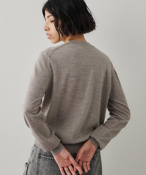 Whim Gazette（ウィムガゼット）の「16GWOOLテンジクプルオーバー（ニット/セーター・レディース・モカ/オレンジ/ブラック・FREE）」の22枚目の写真