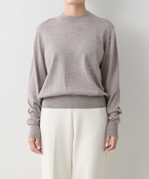 Whim Gazette（ウィムガゼット）の「16GWOOLテンジクプルオーバー（ニット/セーター・レディース・モカ/オレンジ/ブラック・FREE）」の5枚目の写真