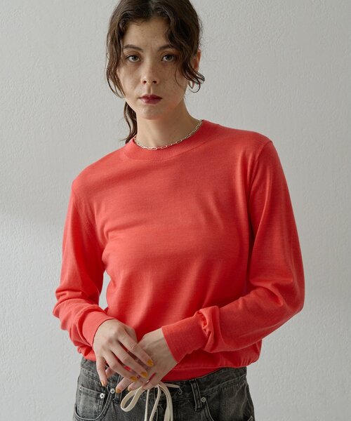 Whim Gazette（ウィムガゼット）の「16GWOOLテンジクプルオーバー（ニット/セーター・レディース・モカ/オレンジ/ブラック・FREE）」の14枚目の写真