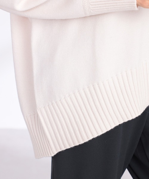 GALLORIA（ギャローリア）の「バッグスリットニット（ニット/セーター・レディース・オートミール/モカ/オレンジ/エメラルド・L/LL/S/M）」の20枚目の写真