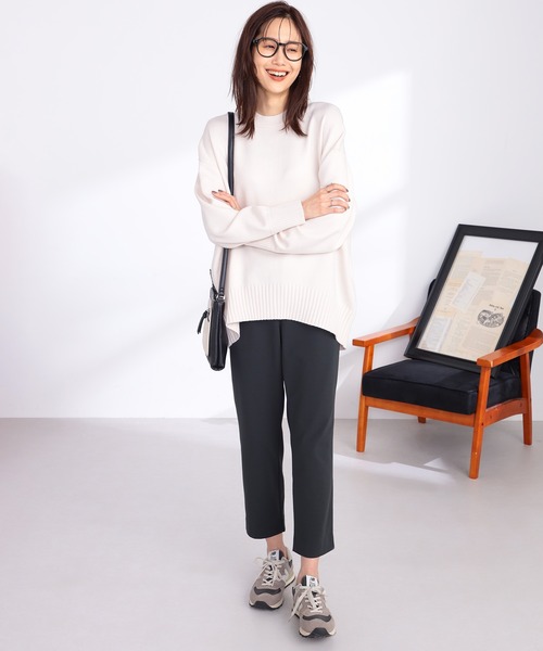 GALLORIA（ギャローリア）の「バッグスリットニット（ニット/セーター・レディース・オートミール/モカ/オレンジ/エメラルド・L/LL/S/M）」の19枚目の写真