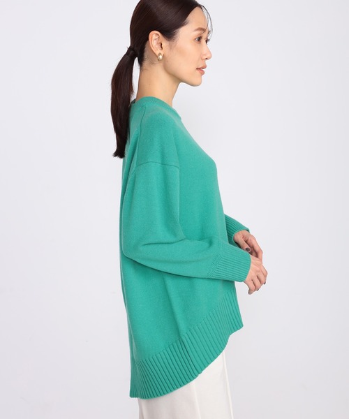 GALLORIA（ギャローリア）の「バッグスリットニット（ニット/セーター・レディース・オートミール/モカ/オレンジ/エメラルド・L/LL/S/M）」の17枚目の写真