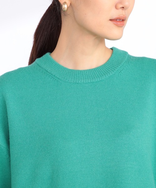 GALLORIA（ギャローリア）の「バッグスリットニット（ニット/セーター・レディース・オートミール/モカ/オレンジ/エメラルド・L/LL/S/M）」の16枚目の写真