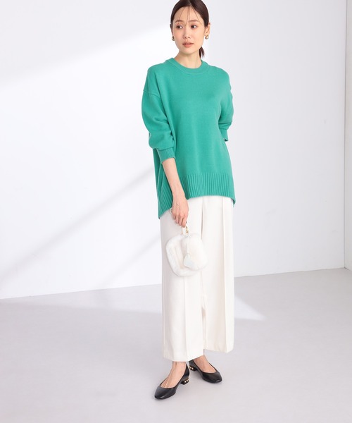 GALLORIA（ギャローリア）の「バッグスリットニット（ニット/セーター・レディース・オートミール/モカ/オレンジ/エメラルド・L/LL/S/M）」の15枚目の写真