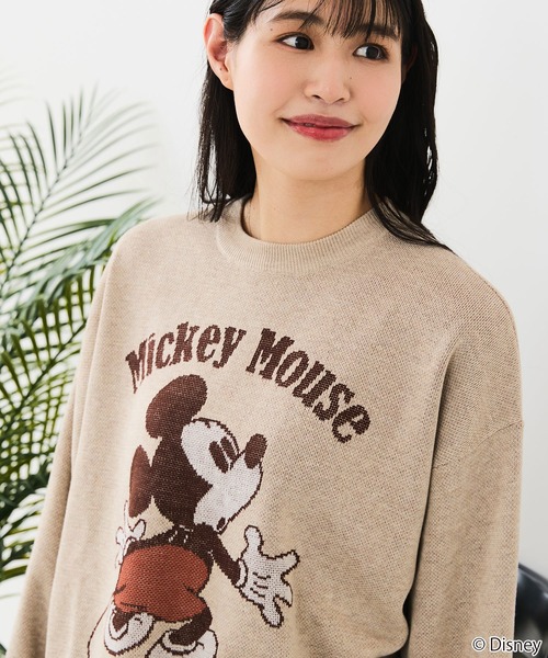 Disney(ディズニー)の「【DISNEY/ディズニー】DISNEY ジャガードニット(ニット/セーター・レディース・オフホワイト/ベージュ/グレー/ブラック/スミクロ/ブルー・LARGE/MEDIUM)」の5枚目の写真