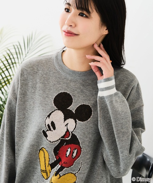 Disney(ディズニー)の「【DISNEY/ディズニー】DISNEY ジャガードニット(ニット/セーター・レディース・オフホワイト/ベージュ/グレー/ブラック/スミクロ/ブルー・LARGE/MEDIUM)」の8枚目の写真
