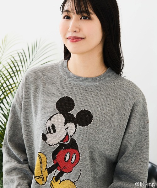 Disney(ディズニー)の「【DISNEY/ディズニー】DISNEY ジャガードニット(ニット/セーター・レディース・オフホワイト/ベージュ/グレー/ブラック/スミクロ/ブルー・LARGE/MEDIUM)」の9枚目の写真