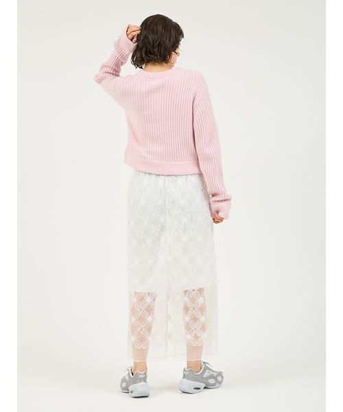 emmi(エミ)の「フラワーチュールスカート(スカート・レディース・ホワイト/ライム/ブラック・0/1)」の21枚目の写真