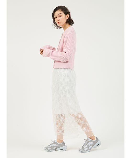 emmi(エミ)の「フラワーチュールスカート(スカート・レディース・ホワイト/ライム/ブラック・0/1)」の22枚目の写真