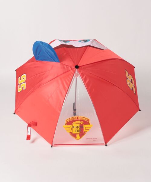 Disney（ディズニー）の「ディズニー 耳付き傘 カーズ（長傘・キッズ・レッド・FREE）」の5枚目の写真