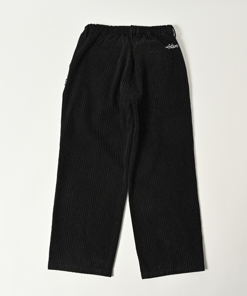 ADAM PATEK(アダムパテック)の「ADAMPATEK/needlestripe denim wide pants/ニードルパンチストライプデニムワイドスラックス(AP2528014)(デニムパンツ・レディース・グレー/ブラック・1/2)」の20枚目の写真