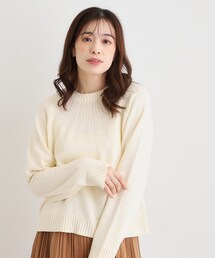 【洗える/同素材アイテムあり】求心ケーブル編み プルオーバーニット