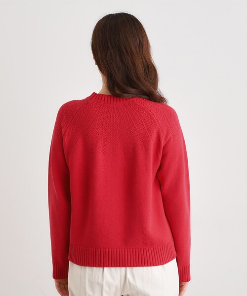 LAURA ASHLEY(ローラアシュレイ)の「【洗える/同素材アイテムあり】求心ケーブル編み プルオーバーニット(ニット/セーター・レディース・ライトグレー系9/アイボリー/レッド系1・40/38)」の18枚目の写真