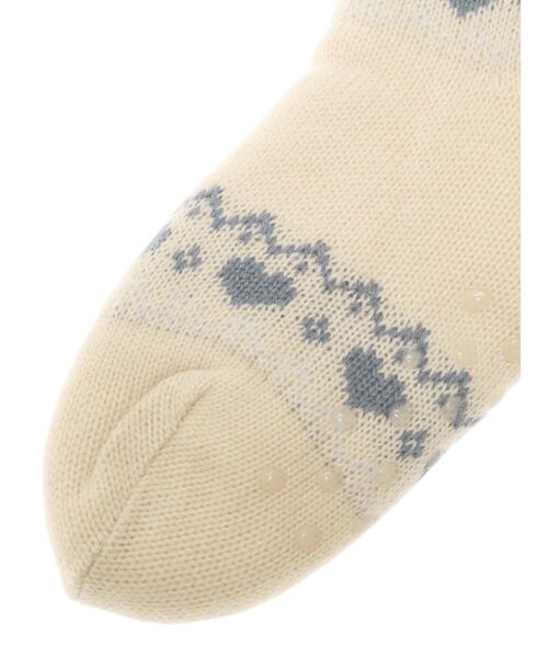 merry jenny（メリージェニー）の「もこもこbear knit socks（ソックス/靴下・レディース・レッド/アイボリー・FREE）」の12枚目の写真