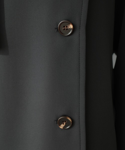 Louere(ルエレ)の「ミドル丈トレンチコート(トレンチコート・レディース・チャコール/ベージュ/ブラック・SMALL/MEDIUM/LARGE/X-LARGE)」の17枚目の写真