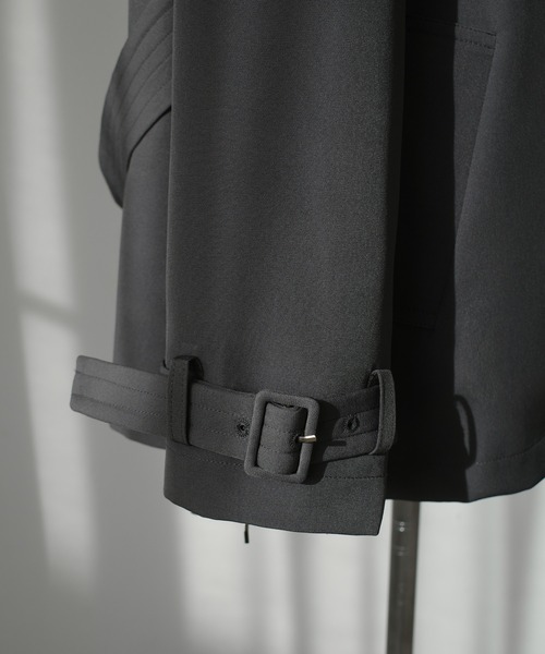 Louere(ルエレ)の「ミドル丈トレンチコート(トレンチコート・レディース・チャコール/ベージュ/ブラック・SMALL/MEDIUM/LARGE/X-LARGE)」の19枚目の写真