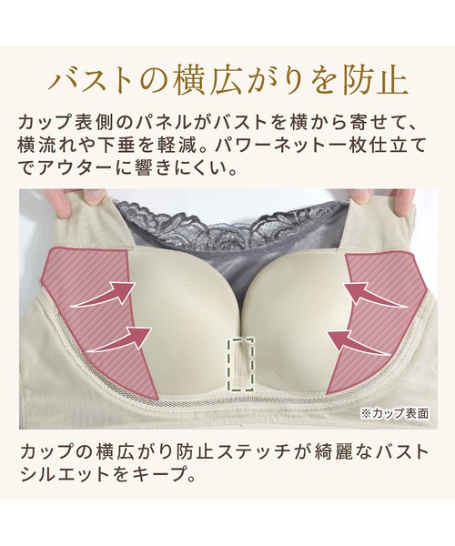 BRADELIS NEWYORK（ブラデリスニューヨーク）の「シャイニーベロアブラキャミ25 ブラデリス 補正下着 補整 ブラトップ（インナーウェア/肌着・レディース・ブラック・M/L/LL/3L）」の15枚目の写真