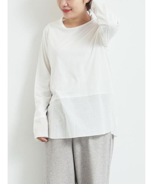 SM2（エスエムツー）の「布帛切替ロンT（Tシャツ/カットソー・レディース・ブラック/オフホワイト/グレー・F）」の3枚目の写真