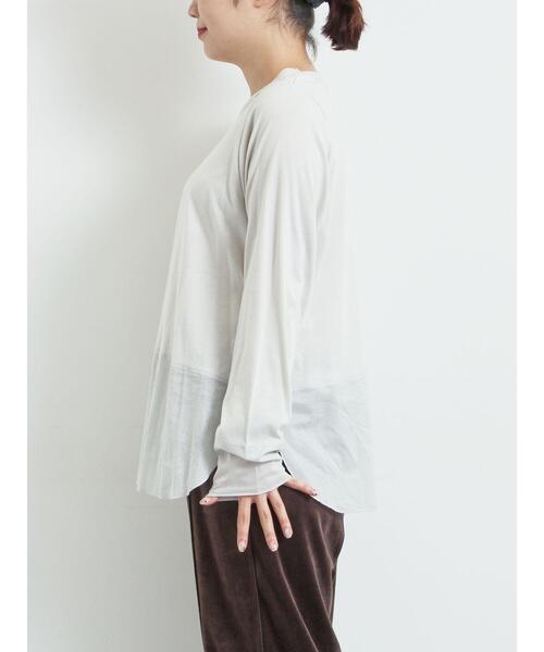 SM2（エスエムツー）の「布帛切替ロンT（Tシャツ/カットソー・レディース・ブラック/オフホワイト/グレー・F）」の10枚目の写真