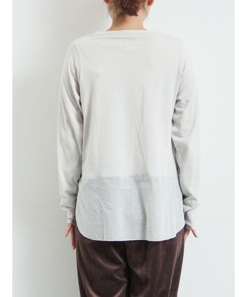 SM2（エスエムツー）の「布帛切替ロンT（Tシャツ/カットソー・レディース・ブラック/オフホワイト/グレー・F）」の11枚目の写真