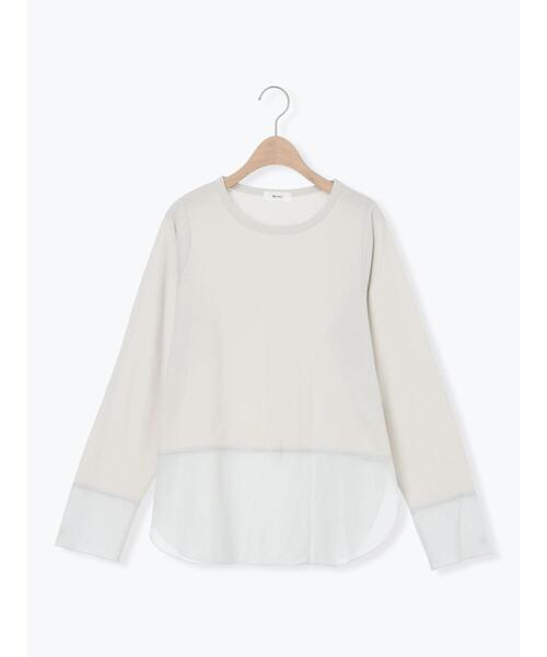 SM2（エスエムツー）の「布帛切替ロンT（Tシャツ/カットソー・レディース・ブラック/オフホワイト/グレー・F）」の18枚目の写真