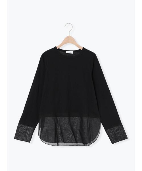 SM2（エスエムツー）の「布帛切替ロンT（Tシャツ/カットソー・レディース・ブラック/オフホワイト/グレー・F）」の19枚目の写真