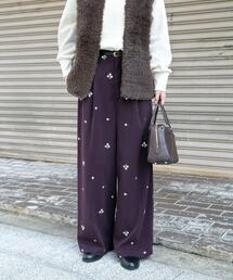 ITEMS URBANRESEARCH | 刺繍ベロアパンツ(その他パンツ)